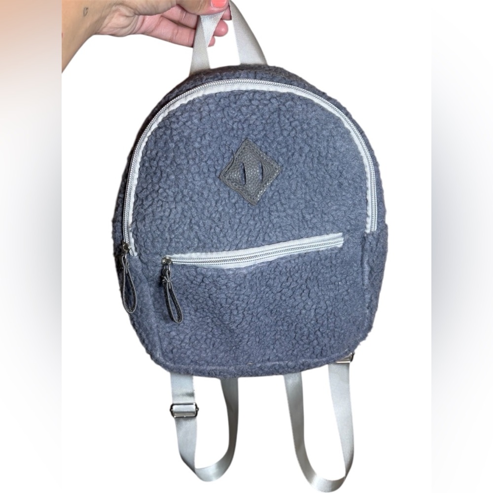 Gray Sherpa Mini Backpack